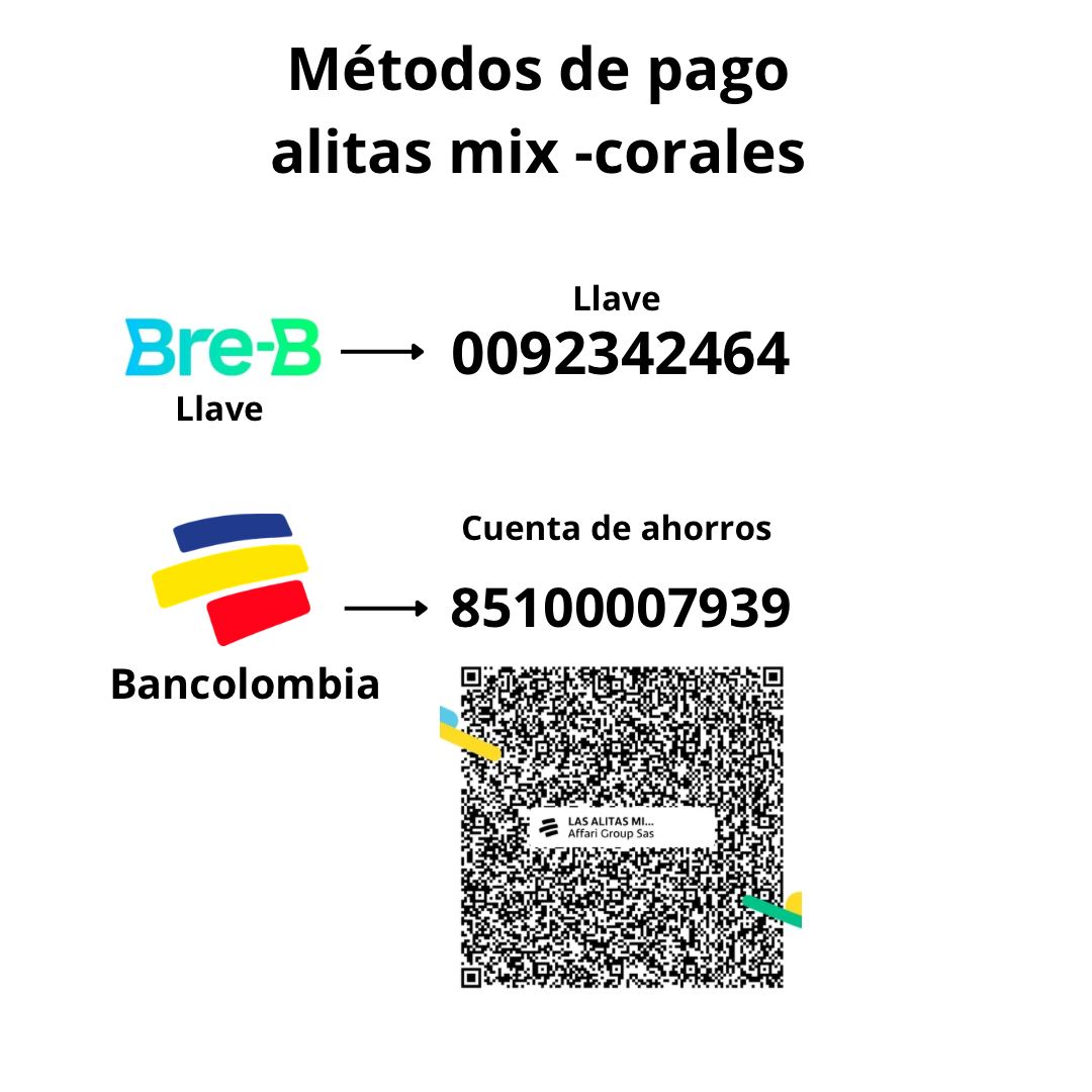Métodos de pago Lógicas Burgers & Dogs con QR Bancolombia
